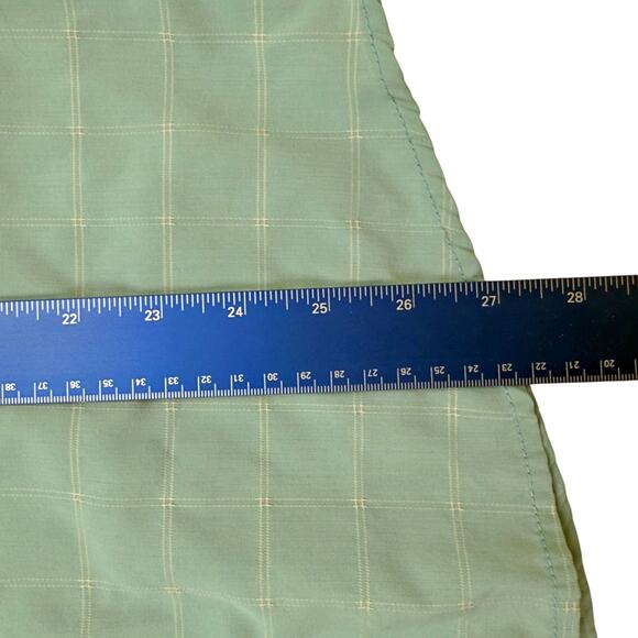 Howler Bros Tidepool Tech Shirt SeaSpray Check SS Button Vented Zip Pocket M - Picture 8 of 8